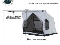 LD P.S.T. - Portable Safari Ground Tent Large, Grey Body and Grey Trim Overland Vehicle Systems