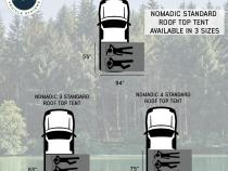 Nomadic 2 Standard Roof Top Tent Roof Top Tent 2 Person Overland Vehicle Systems