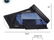 XD Everest 2 - Cantilever Aluminum Roof Top Tent, 2 Person, Grey Body and Black Rainfly Overland Vehicle Systems