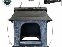 XD Lohtse - Clamshell Aluminum Roof Top Tent, 2 Person, Grey Body and Black Rainfly Overland Vehicle Systems