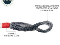 Soft Shackle Recovery 41,000 lb. With Loop &amp;amp; Abrasive Sleeve Overland Vehicle Systems