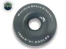 Recovery Snatch Ring 4.00 41,000 lb. Gray With Storage Bag Overland Vehicle Systems