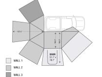 Nomadic Awning 270 Awning with Walls Passenger Overland Vehicle Systems