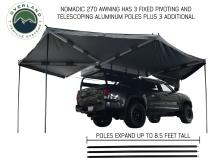 Nomadic Awning 270 Awning with Walls Passenger Overland Vehicle Systems