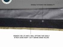 HD Nomadic 180 LTE - Awning, Grey Body, Green Trim and Black Travel Cover Overland Vehicle Systems