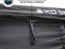 XD Nomadic 270 - Awning Wall 1 W/Black Out, Passenger Side, Black Body, Black Trim W/Storage Bag Overland Vehicle Systems