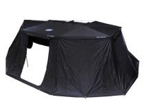 XD Nomadic 270 - Awning Wall 3 W/Black Out, Passenger Side, Black Body, Black Trim W/Storage Bag Overland Vehicle Systems