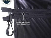XD Nomadic 270 - Awning Wall 3 W/Black Out, Passenger Side, Black Body, Black Trim W/Storage Bag Overland Vehicle Systems