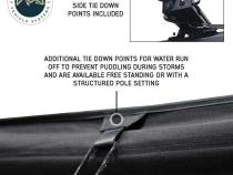 XD Nomadic 270 - Awning, Lights, Black Out, Wall Kit, Driver Side, Black Body, Black Trim and Black Travel Cover Overland Vehicle Systems