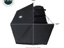 XD Nomadic 270 - Awning, Lights, Black Out, Wall Kit, Driver Side, Black Body, Black Trim and Black Travel Cover Overland Vehicle Systems