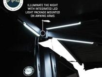 XD Nomadic 270 - Awning, Lights, Black Out, Wall Kit, Driver Side, Black Body, Black Trim and Black Travel Cover Overland Vehicle Systems