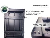 Cargo Box Kitchen With Slide Out Sink, Cooking Shelve and Slide Out Work Station Overland Vehicle Systems
