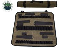 Rolled Socket Organizer Storage Bag - #16 Waxed Canvas Overland Vehicle Systems