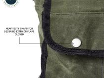 Organize With Overland Vehicle Systems Wax Canvas Small Duffle Bag Overland Vehicle Systems