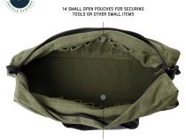 Organize With Overland Vehicle Systems Wax Canvas Small Duffle Bag Overland Vehicle Systems