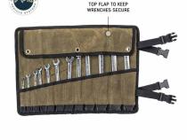 Small Wrench Tool Roll (12 Slot) Number 16 Waxed Canvas Overland Vehicle Systems
