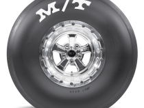 ET Drag 13.0 Inch 24.5/9.0-13 Painted White Letter Racing Bias Tire Mickey Thompson