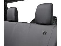 Jeep Wrangler Seat Covers For Jeep 2007-2018 Wrangler JK 2 Door Rear Premium Vinyl Fabric Black Diamond Bestop