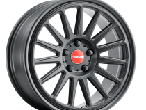 Aluminum Wheels 17x9 Grip 315B Satin Black Red and Black Logo Multi Spoke 30 Offset 5 on 114.3 Bolt Pattern 72.6 Bore Raceline