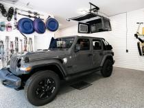 HOSS Storage Hardtop Hoist For Jeep 2018-Current Wrangler JL Black Bestop