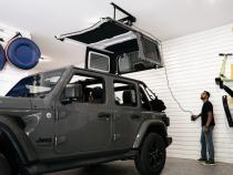 HOSS Storage Hardtop Hoist For Jeep 2018-Current Wrangler JL Black Bestop