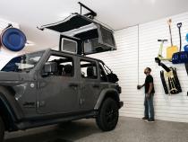 HOSS Storage Hardtop Hoist For Jeep 2018-Current Wrangler JL Black Bestop