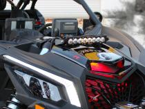 Can-Am X3 Shock Mount Kit w/10in S8 Light Bar Baja Amber Baja Designs