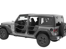 Jeep Tube Doors HighRock 4x4 Element Doors For Jeep 2020-2024 Gladiator Front Matte Black Bestop