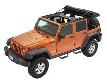 Supertop Ultra Squareback Soft Top For Jeep 2007-2018 Wrangler JK 4 Door Black Bestop