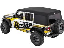 Supertop Ultra Squareback Soft Top For Jeep 2018-Current Wrangler JL 4 Door Black Bestop