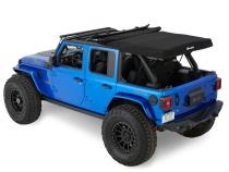 Jeep Soft Top Supertop Squareback Soft Top For Jeep 2018-Current Wrangler JL 4 Door Black Diamond Bestop