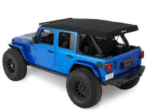 Jeep Soft Top Supertop Squareback Soft Top For Jeep 2018-Current Wrangler JL 4 Door Black Diamond Bestop