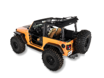 Jeep Wrangler Trektop Glide Slantback Soft Tops For Jeep 2018-Current Wrangler JL 2 Door Black Diamond Bestop
