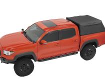 Supertop Truck Bed Cap 2 For Toyota 2005-2023 Tacoma 5.0 Foot Black Diamond PVC Coated Sailcloth No Drill Bestop