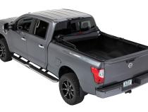Supertop Truck Bed Cap 2 For Nissan 2004-2024 Titan 5.5 Foot Black Diamond PVC Coated Sailcloth No Drill Bestop