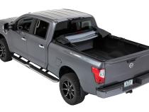 Supertop Truck Bed Cap 2 For Nissan 2004-2024 Titan 5.5 Foot Black Diamond PVC Coated Sailcloth No Drill Bestop