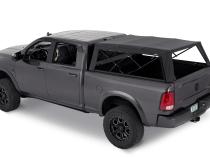 Supertop Truck Bed Cap 2 For Supertop for Truck 2 - '19-2024 Ram 1500 5.7 Foot Black Diamond PVC Coated Sailcloth No Drill Bestop