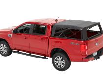 Supertop Truck Bed Cap 2 For Ford 2019-2024 Ranger 5.0 Foot Black Diamond PVC Coated Sailcloth No Drill Bestop