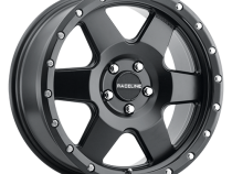 Aluminum Wheels 18x8 Boost 946B Satin Black 6 Spoke 35 Offset 5 on 110 Bolt Pattern 72.62 Bore Raceline