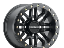 Aluminum Wheels 15x7 Ryno Beadlock UTV A91B Machined Face Satin Black 10 Offset 4 on 137 Bolt Pattern 113.9 Bore Raceline