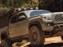 Tacoma Rock Sliders For 05-23 Toyota Tacoma Standard Bed Black Powdercoat Steel Rock Slide Engineering