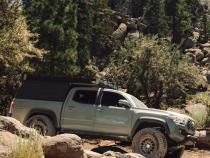 Tacoma Rock Sliders For 05-23 Toyota Tacoma Standard Bed Black Powdercoat Steel Rock Slide Engineering
