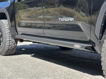 Tundra Rock Sliders For 22-24 Toyota Tundra Black Powdercoat Steel Rock Slide Engineering