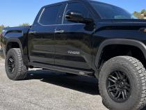 Tundra Rock Sliders For 22-24 Toyota Tundra Black Powdercoat Steel Rock Slide Engineering