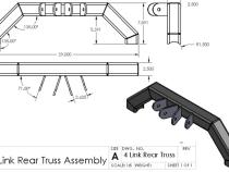 4 Link Axle Truss D35D44D60F8.8 Ford 9 inch and Sterling 10.25 Clayton Off Road