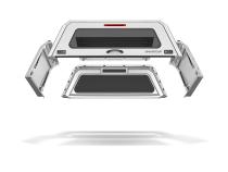 Gladiator Truck Bed Cap SmartCapEVOc Commercial OEM White 20-24 Jeep Gladiator 5 Foot Short Bed SmartCap