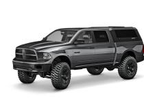 RAM 1500 Truck Bed Cap SmartCapEVO Sport Matte Black For 09-24 DS (Classic Body Style) RAM 1500 6.4 Foot Standard Bed SmartCap