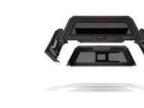 Tacoma Truck Bed Cap SmartCapEVO Sport Matte Black For 24-Present Toyota Tacoma 5 Foot Short Bed RSI SmartCap