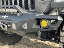 Mid Front Bumper With Winch Plate For 18-25 Jeep Wrangler JL 2-4 Door 20-25 Gladiator Rock Slide Engineering