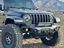 Mid Front Bumper With Winch Plate For 18-25 Jeep Wrangler JL 2-4 Door 20-25 Gladiator Rock Slide Engineering